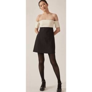 Nwt Anthropologie Maeve Colorblock Knit Mini Party Cocktail Dress Medium…